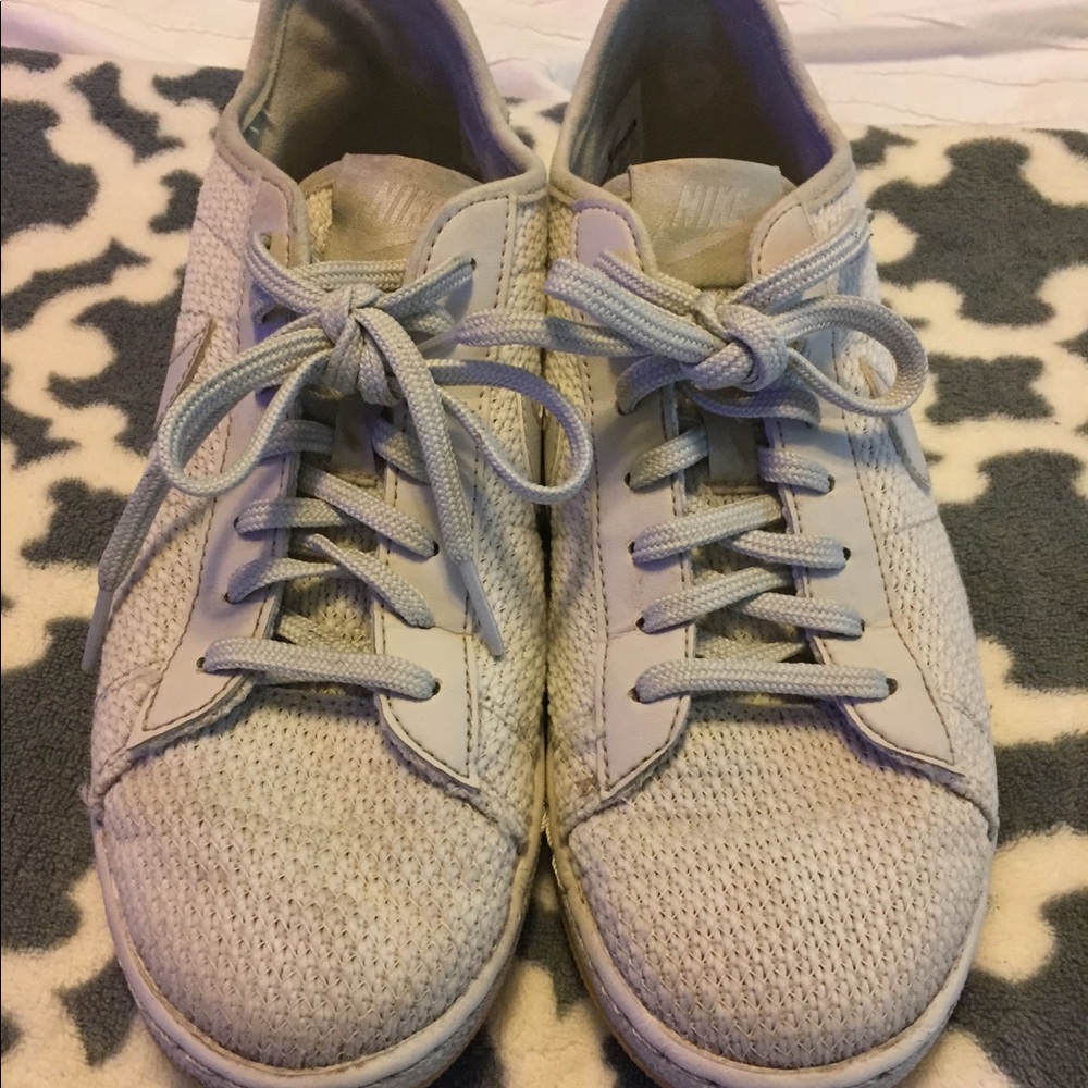 White Knit Nike Sneakers